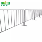 Traffic Fence Metal Crowd Control Barricades Heavy Duty Movable 1.1*2.1m