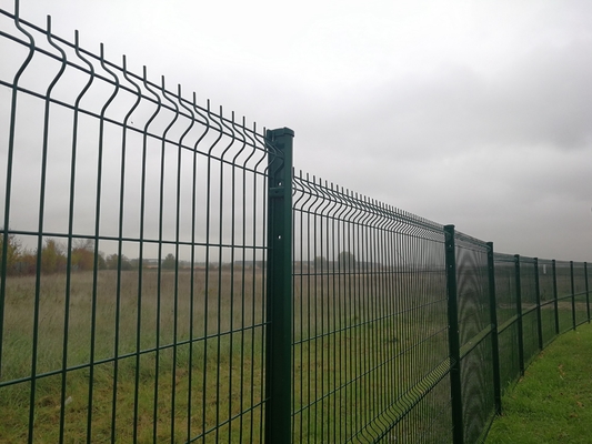 Outdoor PVC Coated 5.5mm 3D Wire Mesh Fence Welded Garden Fence