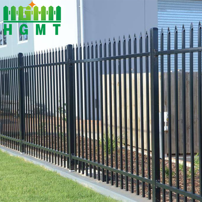 Wholesale Customized Durable Powder Coated Tubular Fencing Outdoor Garden Black