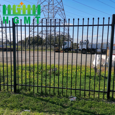 Wholesale Customized Durable Powder Coated Tubular Fencing Outdoor Garden Black