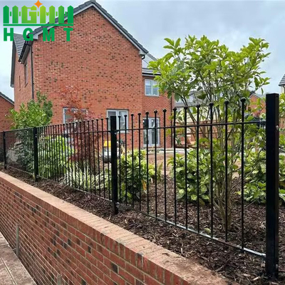Wholesale Customized Durable Powder Coated Tubular Fencing Outdoor Garden Black