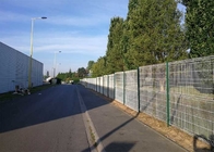 OHSAS 100*300mm Rigid Welded Mesh Fencing With Square Post