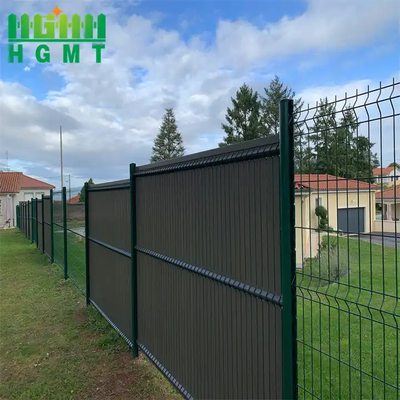 Sécurité du filet de câble en acier en bordure de route en poudre verte revêtue de panneau de clôture pliable 3D résistant à la rouille