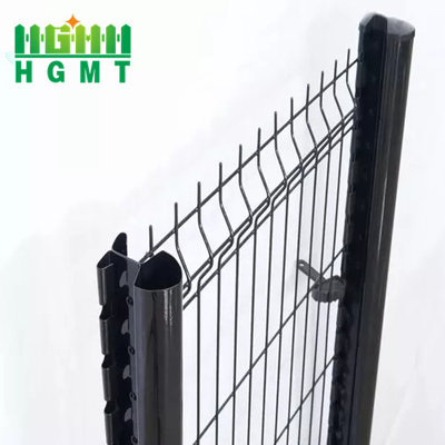 La qualité de la ferme de jardin en extérieur en PVC revêtu galvanisé V plier courbée 3d panneau de clôture en treillis métallique