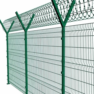 Matériau métallique en extérieur 3D courbe courbée filet de fil d'acier soudé facilement assemblé