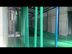 poteaux carrés en vert revêtu de poudre