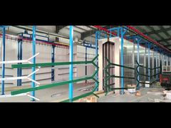 Clôture de sécurité en acier avec revêtement en poudre